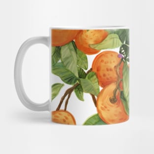 Watercoor branch with orange Mug